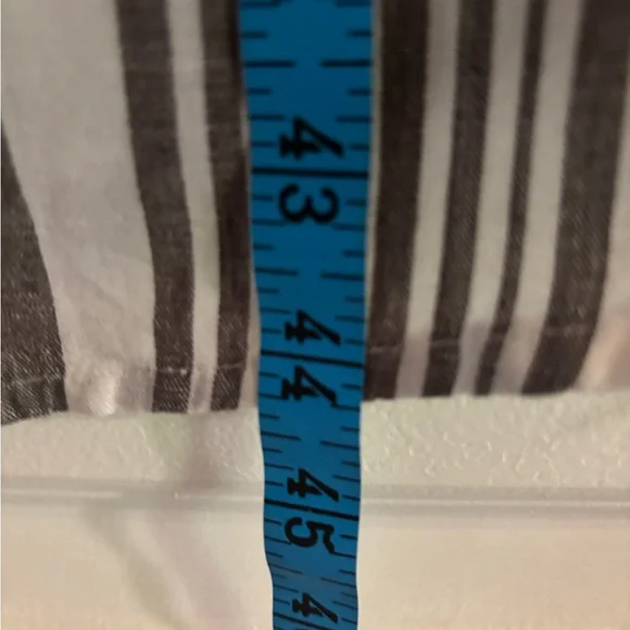 Chico’s Linen Blend Striped Long Shirt/dress, size 12 (Chico’s 2) - Picture 8 of 8